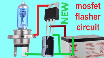 MOSFET İLE FLAŞÖR DEVRESİ - BASİT MOSFET FLAŞÖR DEVRESİ NASIL YAPILIR - FLAŞÖR DEVRESİ YAPIMI