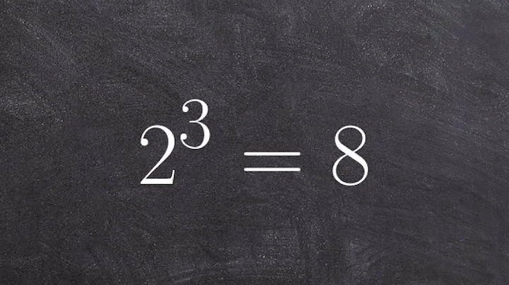 Transferring between exponential and logarithmic form