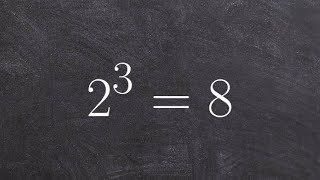 Transferring between exponential and logarithmic form