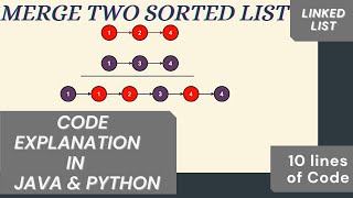 Amazon- Merge Two Sorted Linked List| Java & Python Code Implementation| Coding Interviews| LeetCode