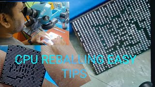 Mobile phone cpu Reballing||cpu Ic pad cleaning||pcb pad cleaning without damaging ball#smartphone