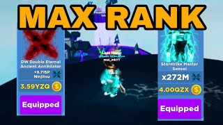 I Bought 3 New Ranks And Got Max Rank!! *Starstrike Master Sensei* Got Best Sword!! - Ninja Legends I Bought 3 New Ranks And Got Max Rank!! *Starstrike Master Sensei* Got Best Sword!! - Ninja Legends
