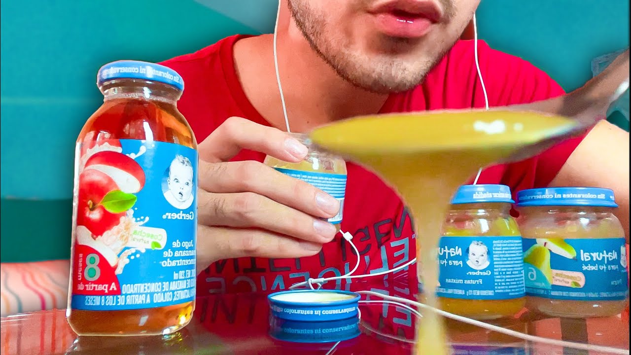 ASMR comiendo comida PARA BEBÉS 🍼 GERBER🥄 | Mouth Sounds Muy Relajantes! DUERME EN 10 min. 😴