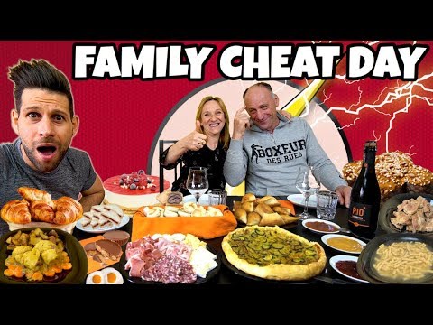 FAMILY CHEAT DAY - 20000 Calorie Challenge - MAN VS FOOD - YouTube