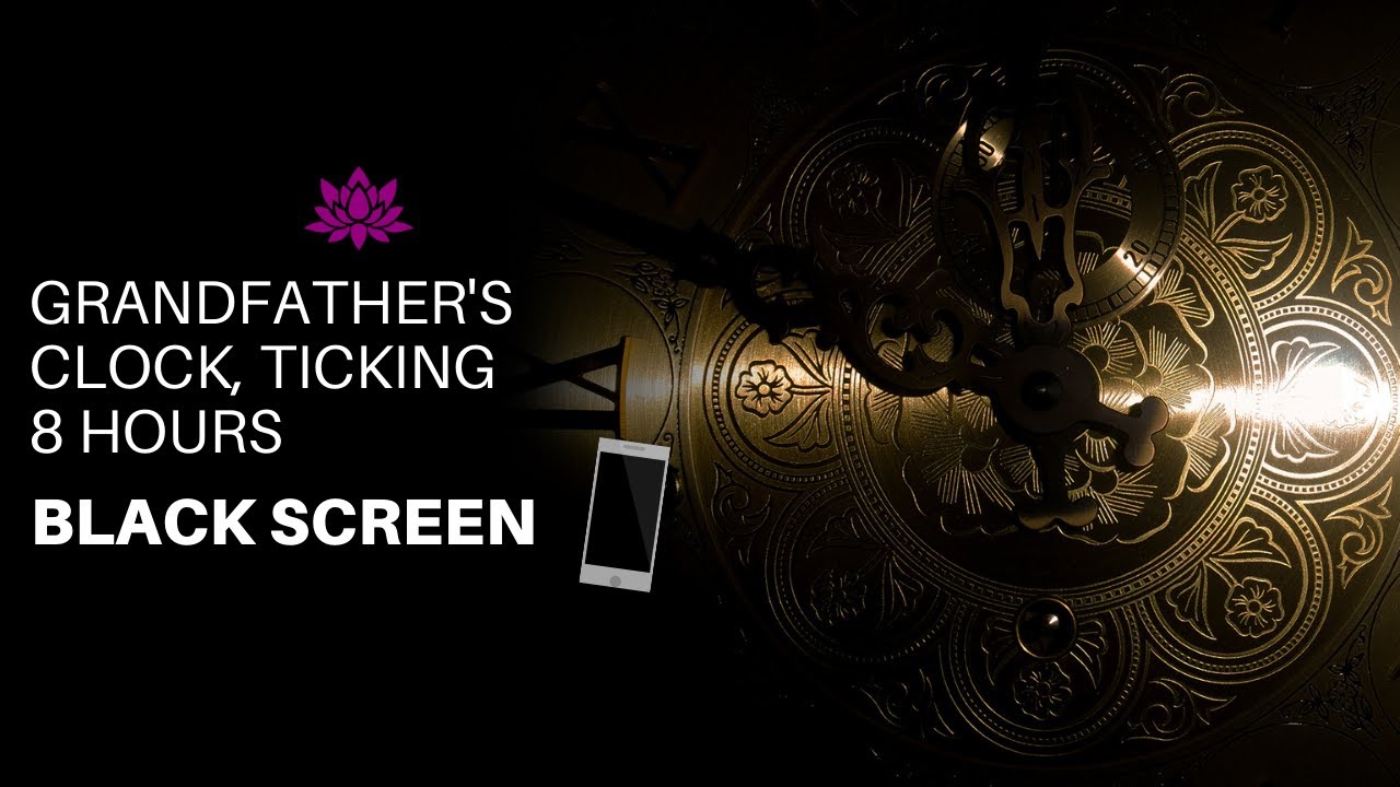 Grandfather Clock | Relaxing sound for Sleep, Study or Meditation | BLACK SCREEN | 8 Hours