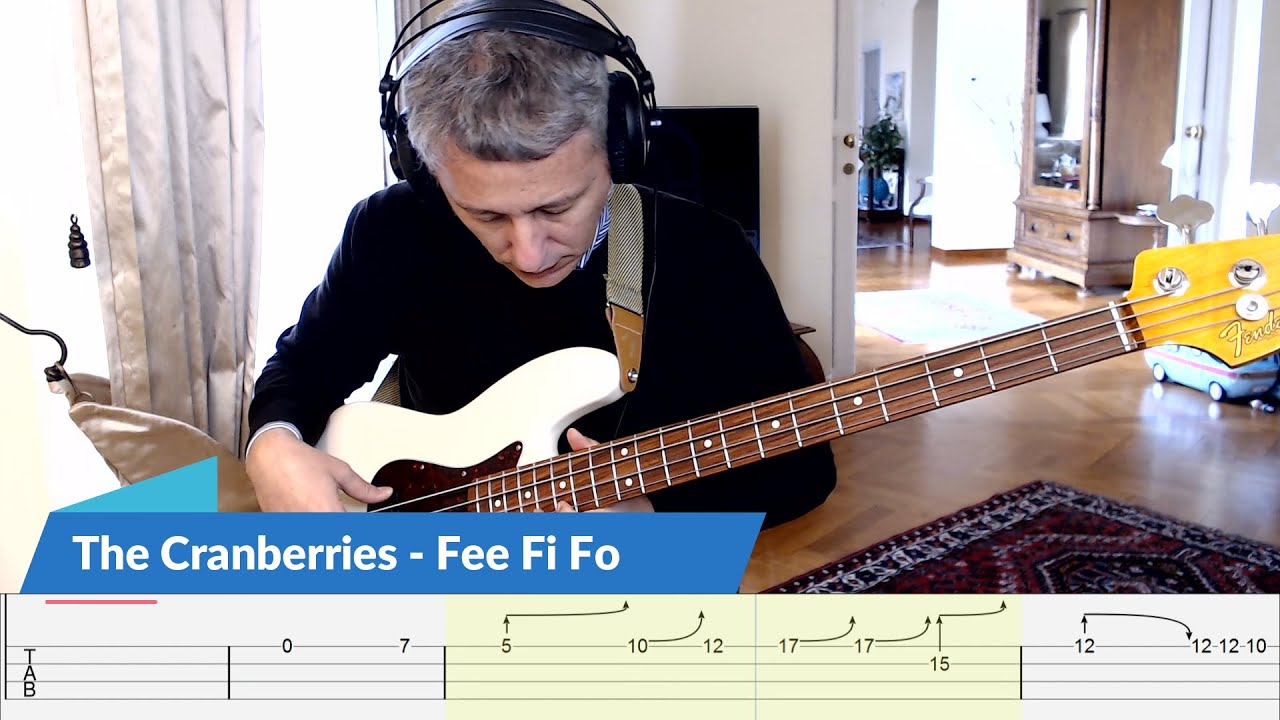 The Cranberries Fee Fi Fo (Bass Cover) + TABS YouTube