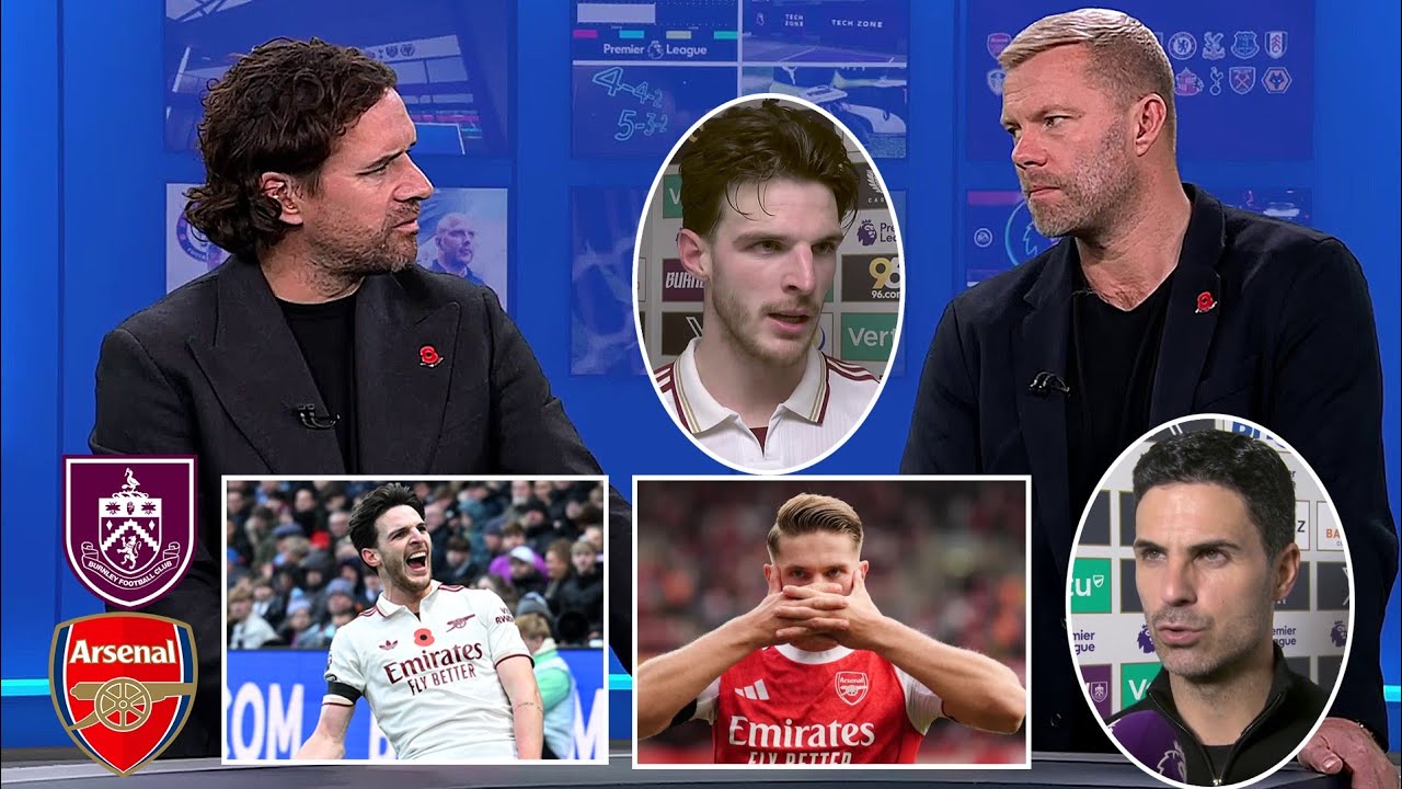 Burnley vs Arsenal 0-2 Victor Gyorkes & Rice on fire Goal 🔥| Mikel Arteta & Declan Rice reaction