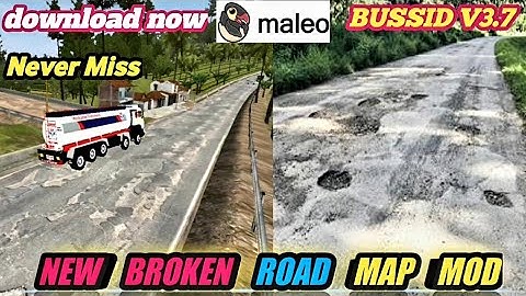 NEW BROKEN ROAD MAP MOD For Bus Simulator Indonesia || Bussid V3.7.1 || Pak Zigar Gamer ||