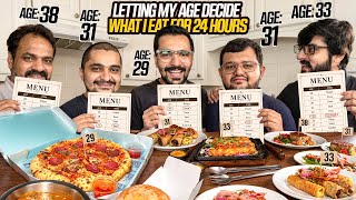 Letting OUR AGE DECIDE What I Eat for 24 HOURS! RHS