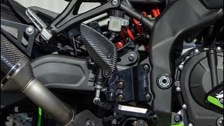 Kawasaki ZX4RR Graves Rearset install - YouTube