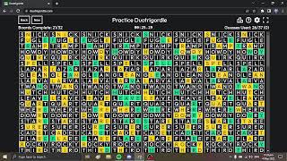 Duotrigordle in 34.78 *Former PB*
got this on may 4th lol
will definitely improve in the future, happy with sub 35 though :)
website: https://duotrigordle.com/
wordle speedrunning discord: https://discord.gg/qnrCZu3Tux
leaderboard: https://tinyurl.com/WordleSpeed
#duotrigordle #speedrun #pb Duotrigordle in 34.78 *Former PB*