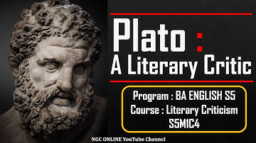 Plato as a Literary Critic | BA English | Literary Criticism | S5M1C4 | Explained in Malayalam | KU