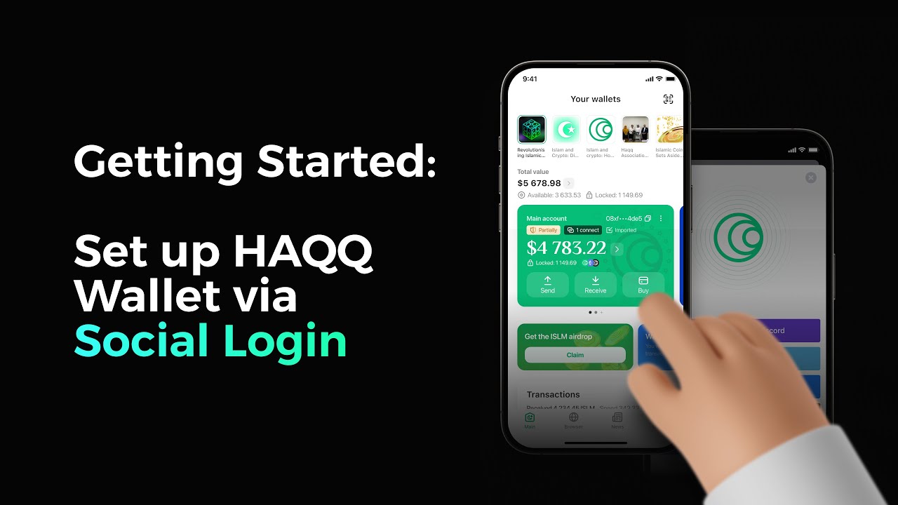 Getting Started: Set up HAQQ Wallet on your smartphone via Social Login
