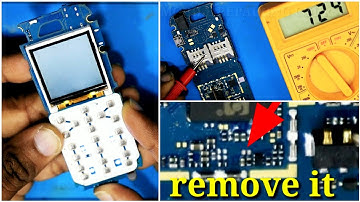 Samsung b110e white display solution / display white short remove solution