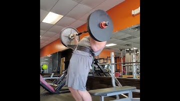 Cheat curls 210lbs/95kg for 6 reps