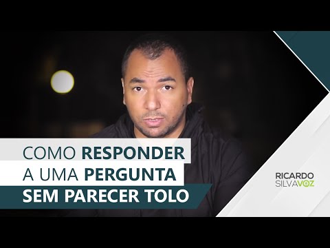 Vídeo: Como Fugir De Uma Pergunta Direta