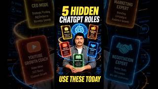 Stop using ChatGPT like a beginner! 🛑 Try these 5 SECRET Roles 🤫👇#aitools #reels #contentcreator