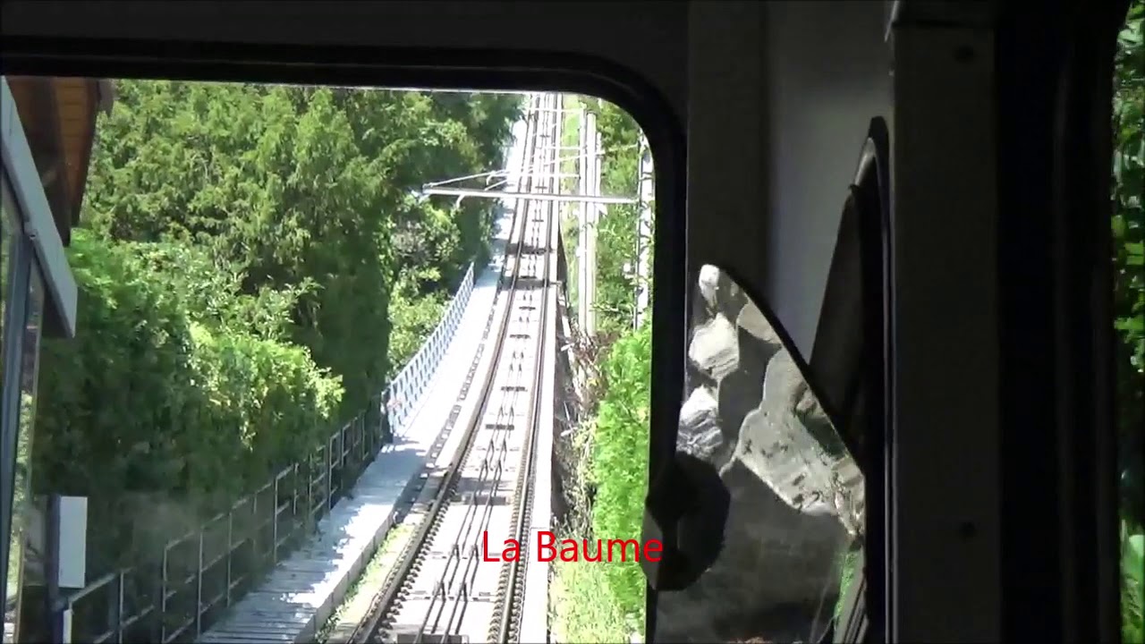 The Vevey - Mont Pelerin Funicular 31.8.19, the ascent