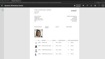 Business Central short video: Print customer and item pictures on the Sales Confirmation report