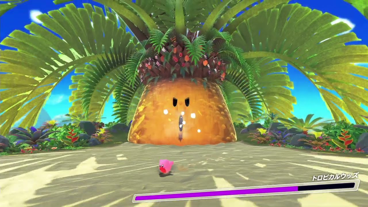 星のカービィ ディスカバリー】南国樹トロピカルウッズの攻略 - YouTube