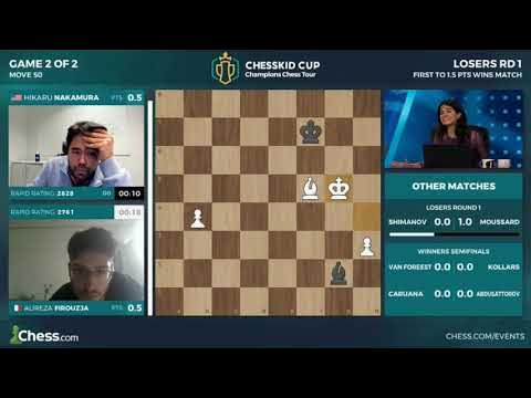 This is a crazy game between GM Hikaru Nakamaru and GM Alireza