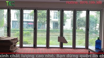 ✅ Cửa Nhôm Đức | Cửa Xếp Trượt 8 Cánh Nhôm ROTO I