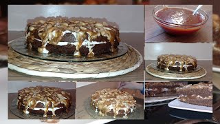 كيك بصوص كراميل والكريمة يحماق عليه الكبير والصغير وبمكونات بسيطة//gâteau au caramel au beurre salé