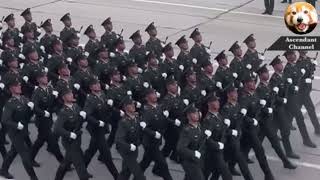 2025 Азиатские войска во время репетиции парада Победы Asian troops at Russia parade rehearsal