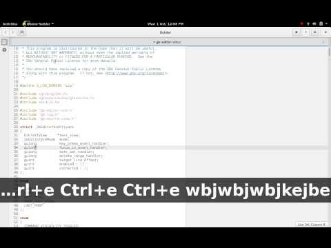 Builder vim mode