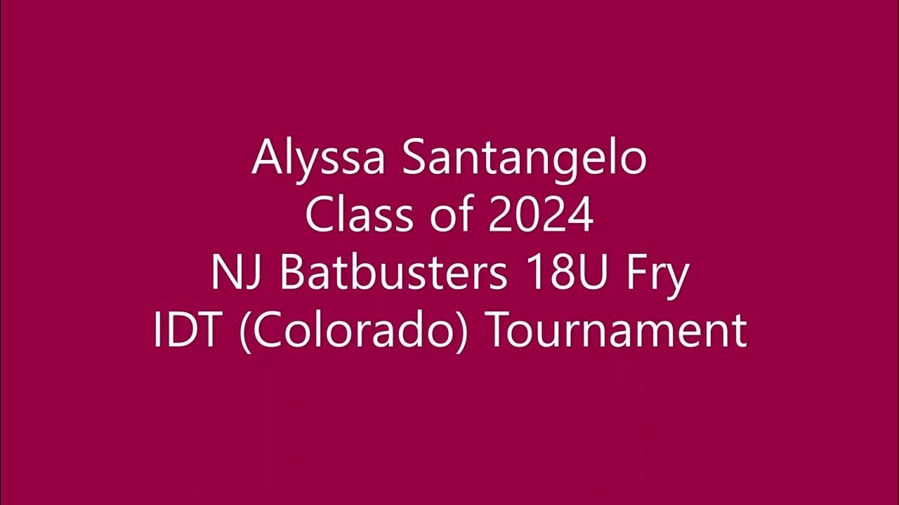 Alyssa Santangelo Team NJ & IDT Colorado Tournaments Highlights YouTube