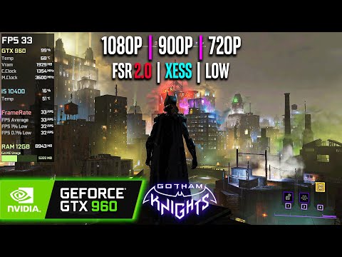 Gotham Knights - GTX 1060 3GB GDDR5  1080p Very Alta Bat-Qualidade 