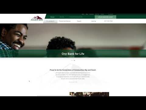 Pinnacle Bank's New Website - Tutorial