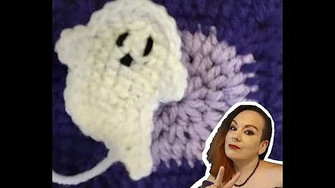 Easy Crochet: Trending Ghost Applique for Granny Square