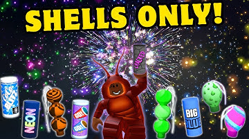 Shells Only Firework Show In Roblox!! (Fireworks Playground)