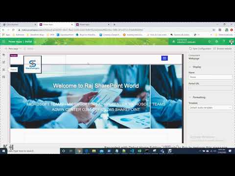 Create a Portal in PowerApps