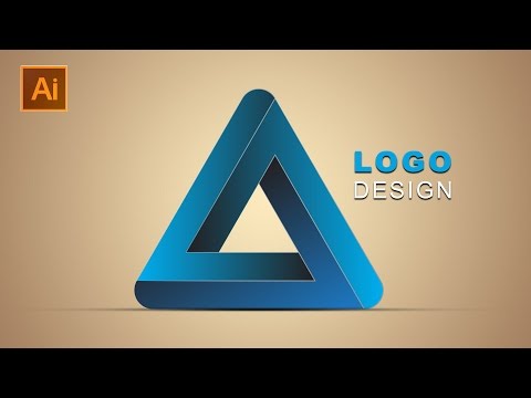 d Logo Design | Illustrator Photoshop Tutorial | Traingle Hindi / Urdu