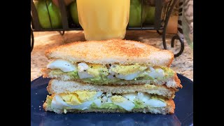 Dhaba style Breakfast Bagel Sandwich With Guacamole Vegetables recipe at home