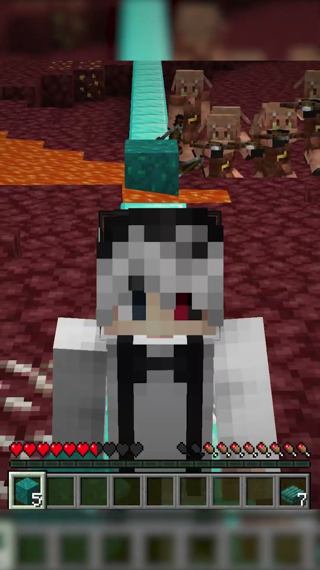 MINECRAFT, Dar In Linie Dreapta in NETHER...