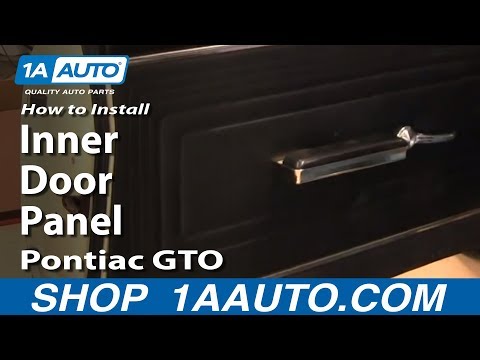 How To Remove Front Door Panel 64-66 Pontiac GTO