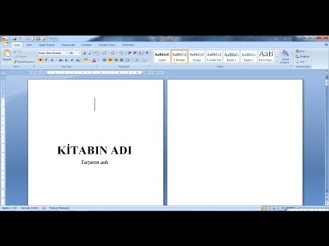 Video: Word'de Kitap Nasıl Yapılır