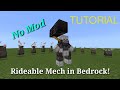 Working mech suit in minecraft bedrock tutorial