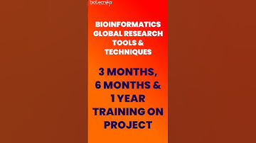 Bioinformatics Online Hands-on Training Opportunity With Project Work #bioinformatics #training