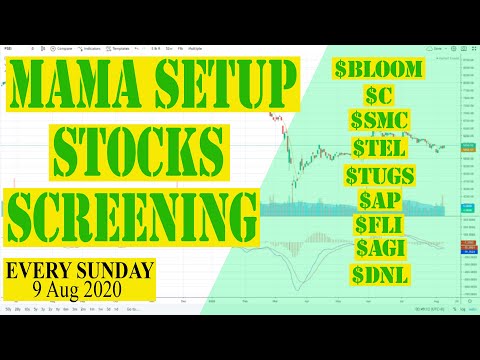 MAMA Setup Stocks Screening I 9 Aug 2020