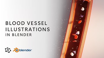 Blood vessel illustrations in Blender