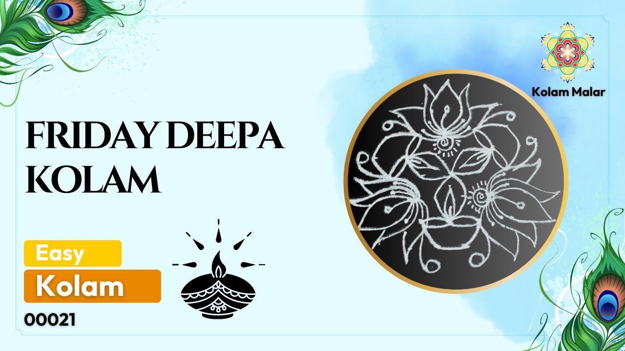 🌼 Discover the Beauty of Podi Kolam: Easy and Unique Deepa Designs ...