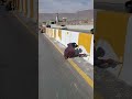 Transforming road medians with precision paint work ✨🚧Clean lines, safer roads!