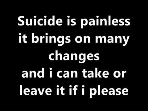 Johnny Mandel Suicide is painless with lyrics