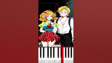 Smile: Miss Delight x Player (@Opilasokewt) Poppy Playtime 3 Animation - Octave Piano Tutorial