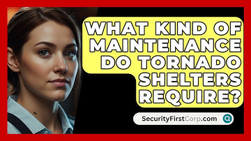What Kind Of Maintenance Do Tornado Shelters Require? - SecurityFirstCorp.com