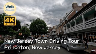 【4K60】 New Jersey Town Driving Tour: Princeton, New Jersey